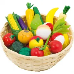 Cesta frutas y legumbres