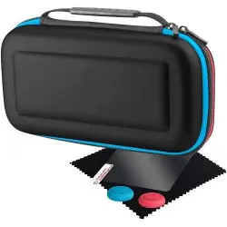 Kit Smart Pack Negro + Cristal Protector Blackfire para Nintendo Switch