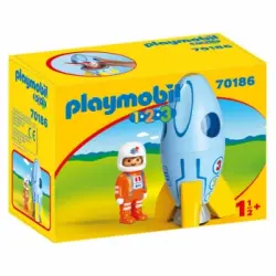 PLAYMOBIL Playmobil 1.2.3 - Astronauta con Cohete