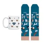 UO Kit Taza + Calcetines talla 42-46 Amor Perruno