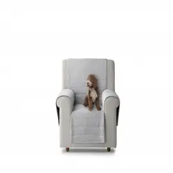 Cubre sillón acolchado reversible color Gris