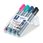 Estuche 4 marcadores STAEDTLER 356 wp4-1 Lumocolor flipchart markers para Flipchart