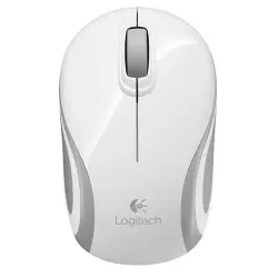 Mini ratón inalámbrico Logitech M187 Blanco