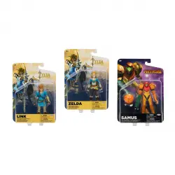 Nintendo - Figuras Surtidas Coleccionables Y Articuladas 10 Cm Link / Princesa Zelda / Samus Zelda & Metroid Prime