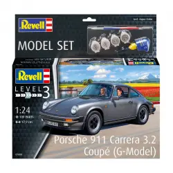 Revell - Maqueta Set Porsche 911 Carrera 3.2 Coupé G-Model con accesorios básicos Revell.