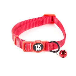 TK-Pet Classic Collar Nylon con Cascabel Vermelho para gatos