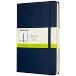 Cuaderno Moleskine Classic large lisa tapa dura azul zafiro - Versión expanded