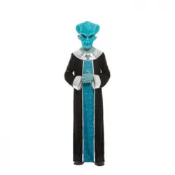 Disfraz De Lord Extraterrestre Azul Para Niños