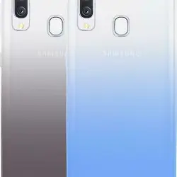 Kit 2 fundas Bigben Negro/Azul para Samsung Galaxy A40
