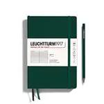 Libreta A5 Leuchtturm 1917 Medium tapa blanda Rayada Forest Green