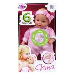 Muneca Bebe 1099763. Nina. 6 Sonidos.