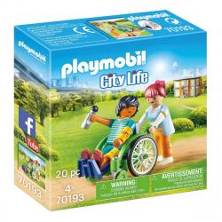 Playmobil - Paciente En Silla De Ruedas City Life