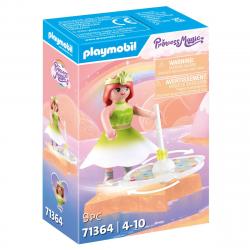 Playmobil - Peonza Arcoíris con Princesa Playmobil.