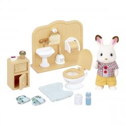 Sylvanian Families - Set Baño Hermano Conejo Chocolate