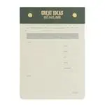 Mr Wonderful Bloc de notas verde Great ideas and much more