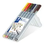 Estuche 6 Rotuladores Fineliner STAEDTLER Triplus Fineliner 334SB6CS13 colores Boho