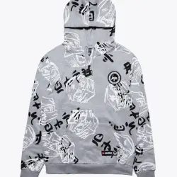 Sudadera con capucha Gray Just Hype Faces para adultos HYPE X LEGO NINJAGO