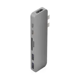 Adaptador Hyper Drive Solo 7 en 1 USB-C Gris