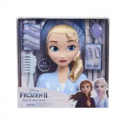 Cabeza De Peinado Elsa Frozen Ii 26 Cm Accesorios