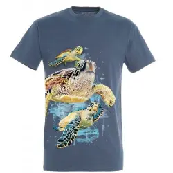 Camiseta Tortugas amigas color Azul
