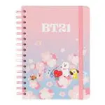 Cuaderno tapa forrada Erik A5 BT21 Cherry Blossom