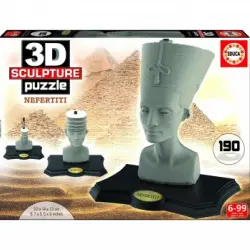 Educa Borras - 3D Sculpture Puzzle Nefertiti