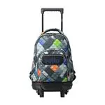 Mochila escolar pequeña Totto Resma con ruedas Bloques