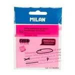 50 notas adhesivas translúcidas removibles Milan rosa