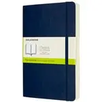 Cuaderno Moleskine Classic large lisa tapa blanda azul zafiro - Versión expanded