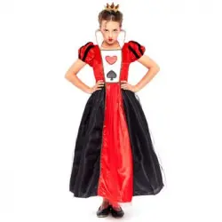Disfraz De Reina De Corazones Glamurosa Infantil