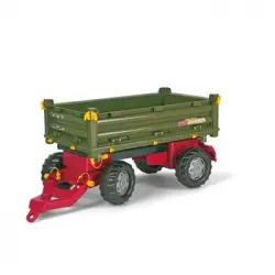 Remolque Para Tractor A Pedales Color Verde Multitrailer