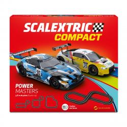 Scalextric - Circuito Power Masters Compact Escala 1:43 Pista Línea Compact