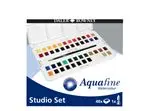 Set Acuarela Daler Rowney Graduate Aquafine con 48 medio godets + Pincel