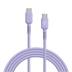 Cable Muvit for change USB-C/USB-C 1,2 m Lavanda