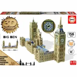 Educa Borras - 3D Monument Puzzle Parlamento y Big Ben