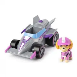 Paw Patrol Figura Skye Con Vehículo Race And Go Con Sonidos De Bizak