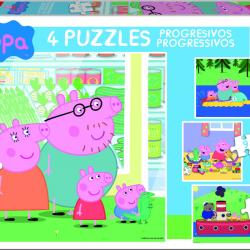 Puzle Progresivo 6-9-12-16 Peppa Pig