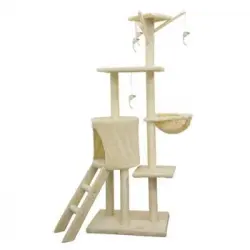 Árbol Para Gatos Jipsy Beige - 79 X 34 X 138 Cm - Beige