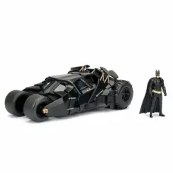 Batman - Batman the dark knight, vehículo metálico 1/24 2008 batmovil con figura