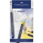 Estuche metálico Faber-Castell Goldfaber 12 ecolápices