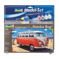 Revell - Maqueta Volkswagen T1 Samba Bus con accesorios básicos Revell.