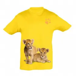 Camiseta Niño Leones bebé color Amarillo