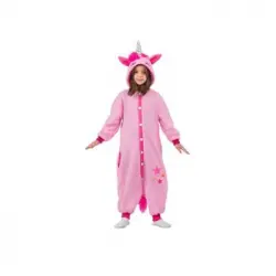 Disfraz Unicornio Rosa Talla Unica Child (kigurumi Con Capucha Y Cola) (viving Costumes - 209859)