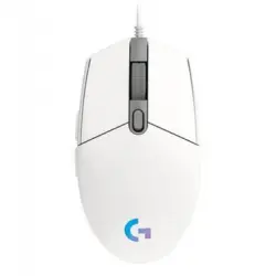 Ratón gaming Logitech G203 Lightsync 2ª Gen. Blanco