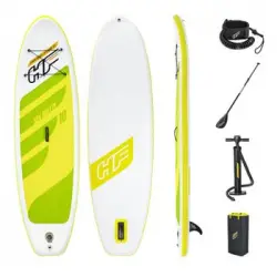 Tabla Paddle Surf Hinchable Bestway Hydro-force See Breeze 305x84x12 Cm Con Remo, Bomba Y Bolsa De Viaje