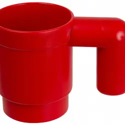 Taza gigante de color rojo