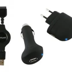 Cargador Muvit 3 en 1 para iPhone 30 Pins 1A