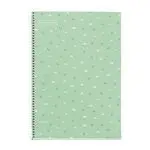 Cuaderno Fº Cla Flores Verde 5