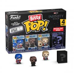 Funko - Pack 4 Figuras Funko Bitty POP: The Avengers Classics modelos surtidos.