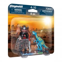 Playmobil - Duo Pack Velociraptor Y Saqueador Dinosaurios Dino Rise